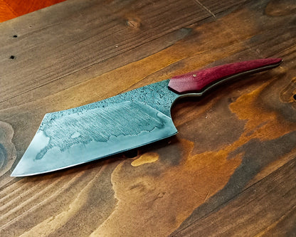 Kiritsuke Style Kitchen Knife - 26C3 Steel with Hamon