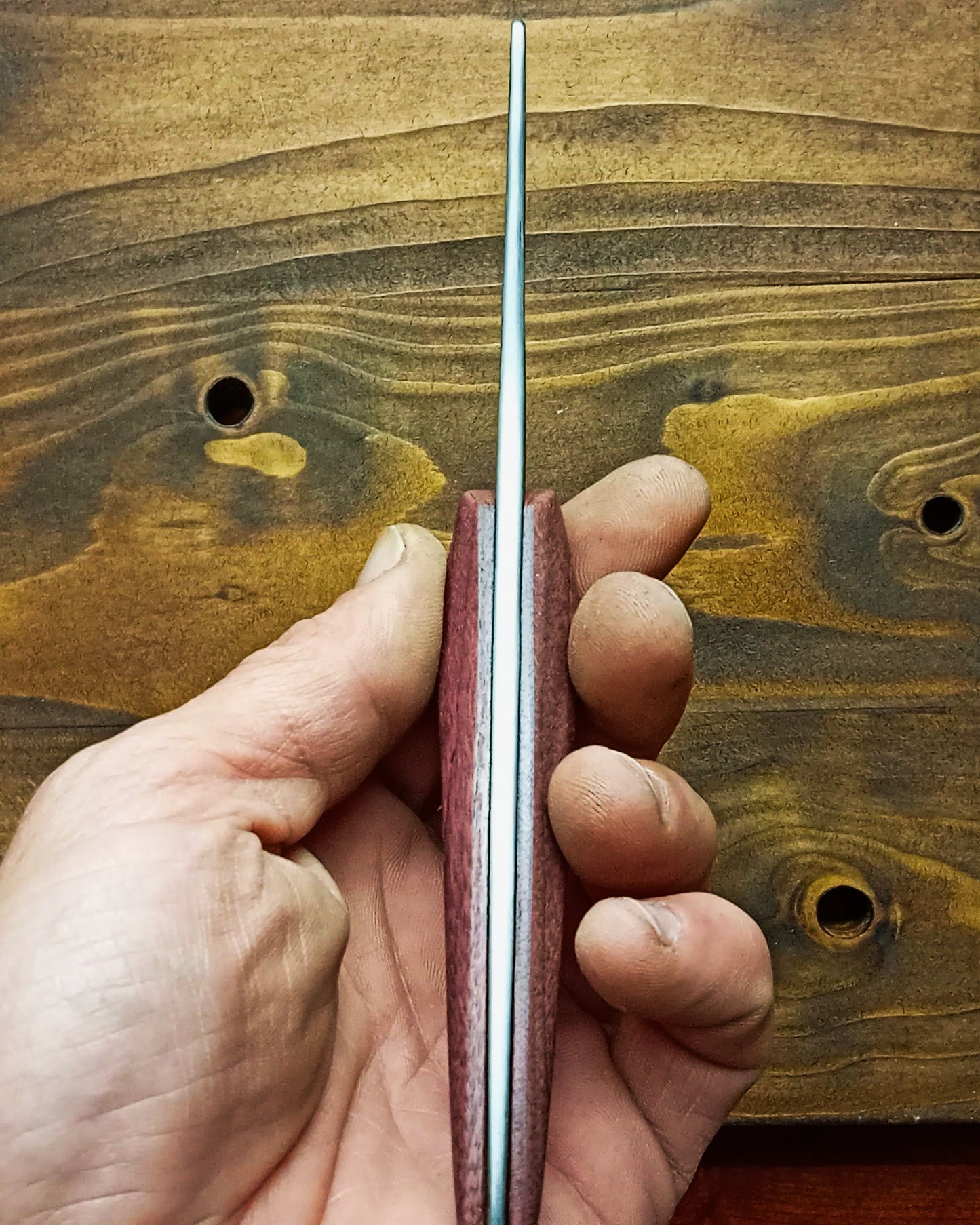 Kiritsuke Style Kitchen Knife - 26C3 Steel with Hamon