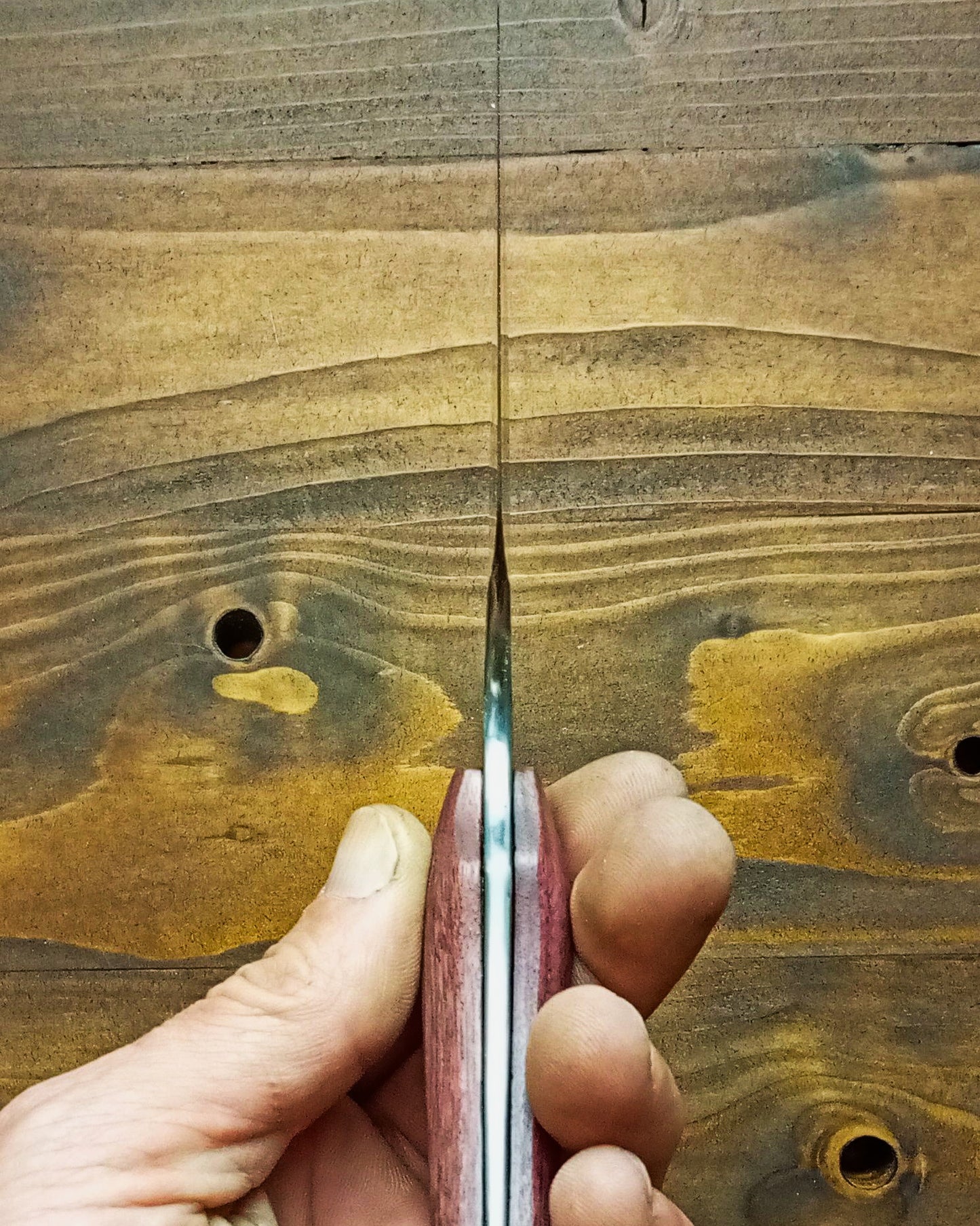 Kiritsuke Style Kitchen Knife - 26C3 Steel with Hamon