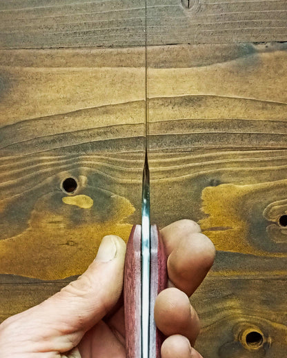 Kiritsuke Style Kitchen Knife - 26C3 Steel with Hamon