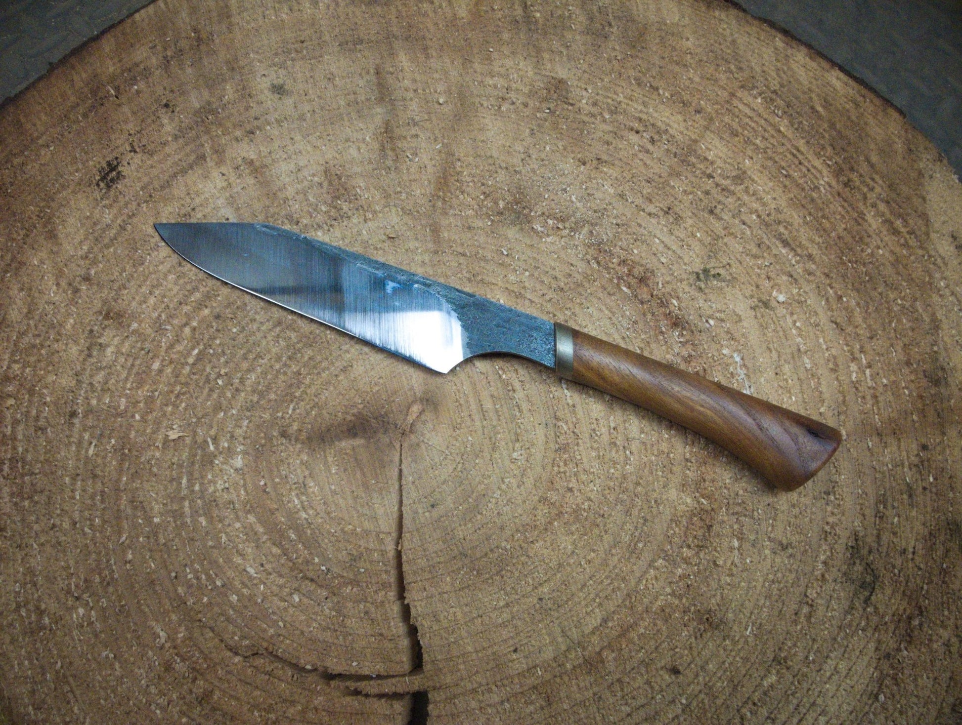 Forged Textured Cooking Knife - The Iron Haggis - Kitchen Knife