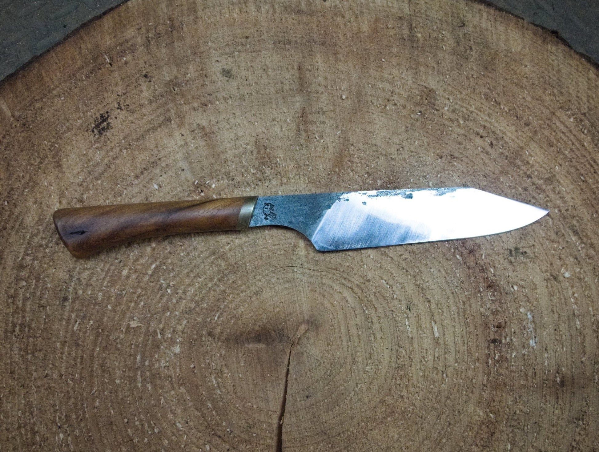 Forged Textured Cooking Knife - The Iron Haggis - Kitchen Knife
